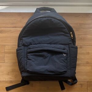 a new day Black Backpack with Gold Accents